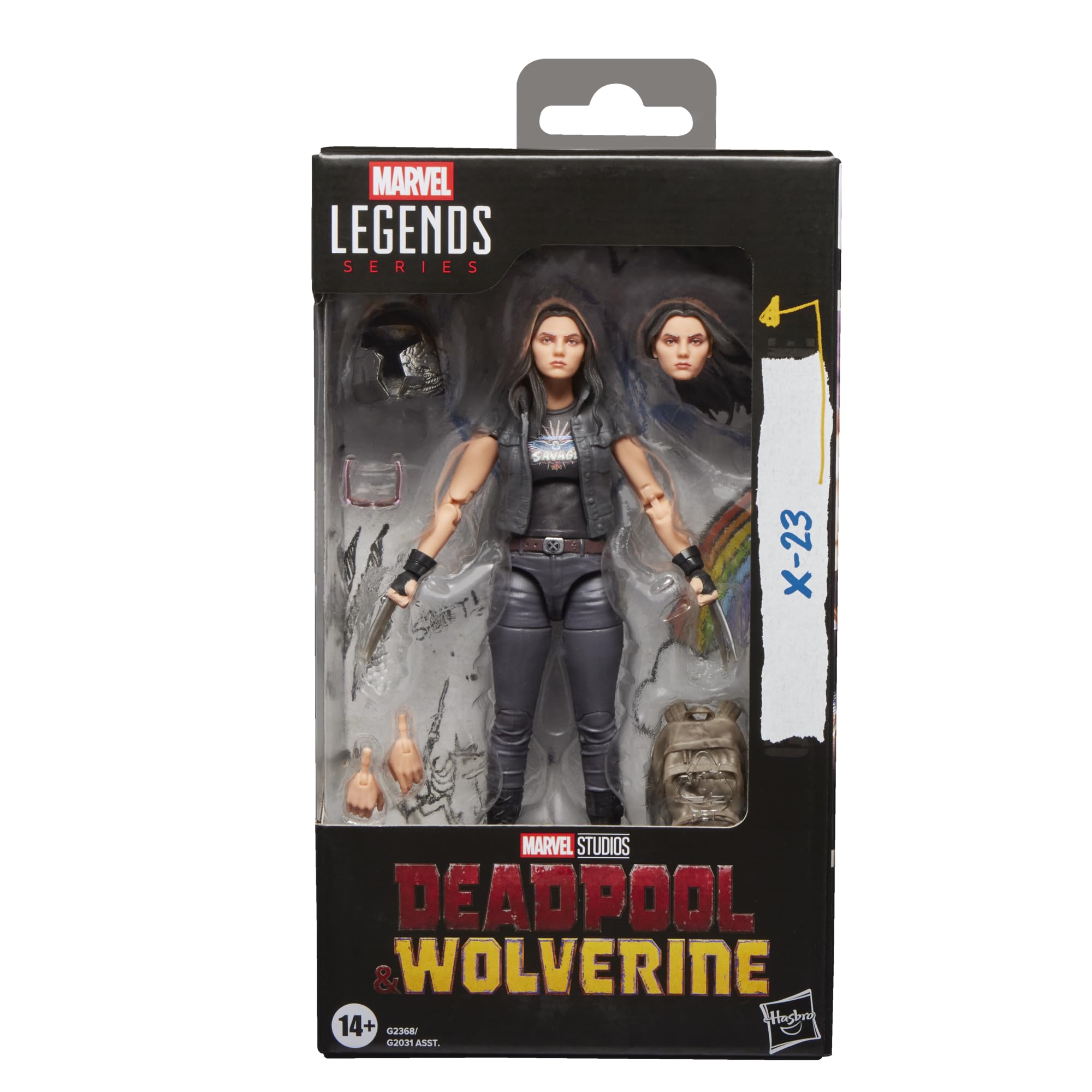 Hasbro MARVEL Legends Series Marvel Studios Deadpool Wolverine Collectible 15cm Action Figure G2368 X-23, & (Authentic)