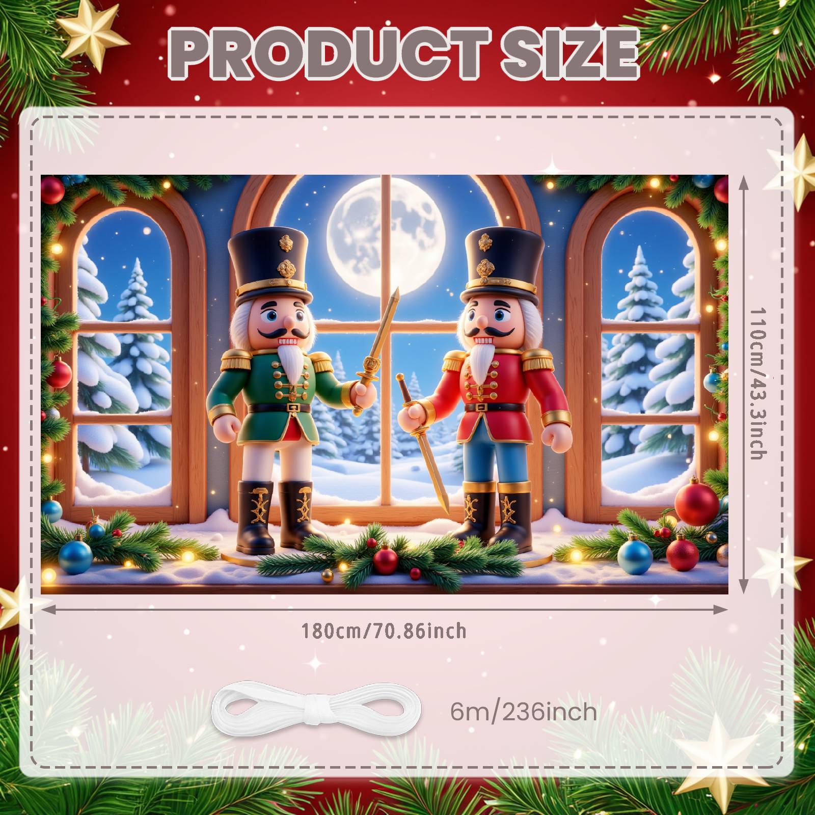 

Festive Banner Christmas Holiday Banner Christmas Scene Banner Winter Theme For Xmas Event Indoor Celebration Christmas Party