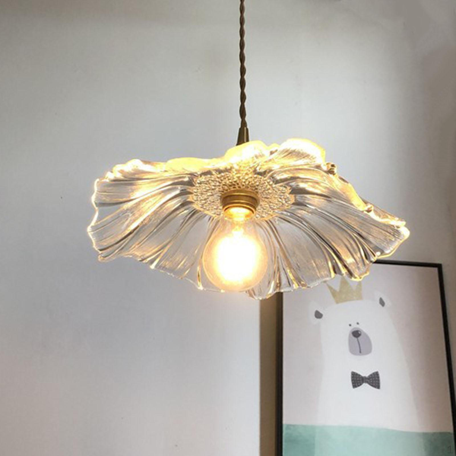 

Цветочный подвесной светильник, декоративная стеклянная подвесная лампа, люстра для ресторана Transparent Large