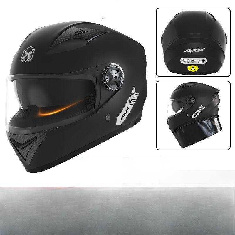 New National Standard Electric Vehicle Helmet Men's Winter Warm Season Motorcycle Helmet Women's Four-season Universal Hood
