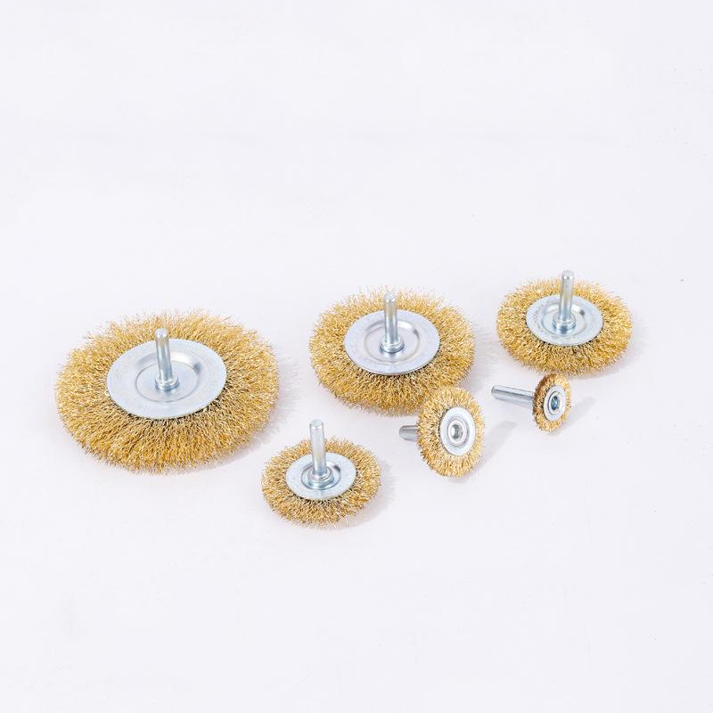 T-shaped Wire Brush: Metal Rust Removal and Polishing Tool with Round Handle