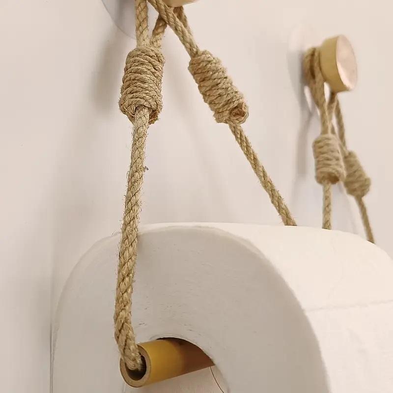 Držák na toaletní papír Nástěnné WC Koupelna Příslušenství do koupelny Dřevěný držák na papírové kapesníky pro věšák na toaletní ručníky
