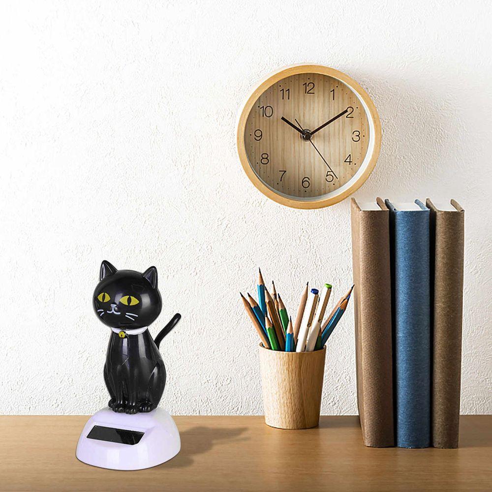 Solar Powered Eco Friendly Solar Toy Doll Dancing Cat Figure Bobble Head Doll Shaking Head Cat