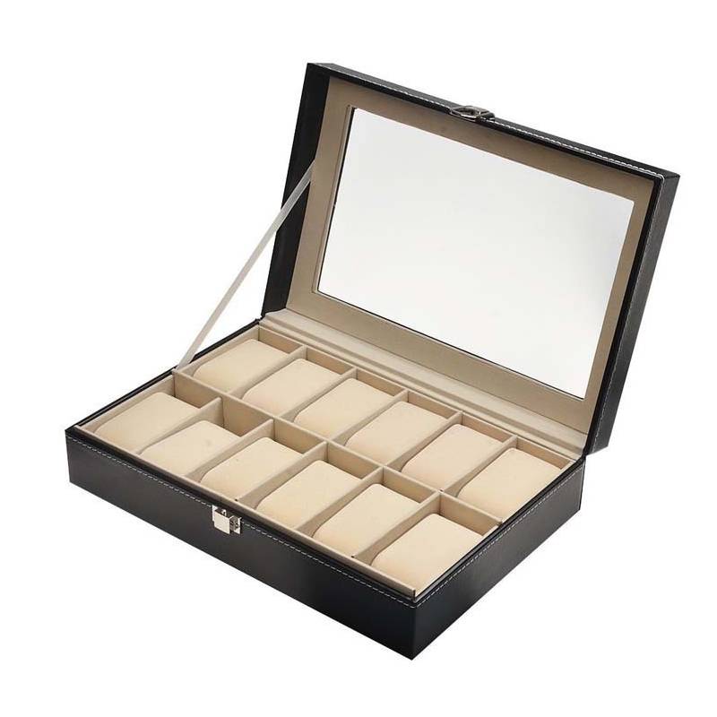 

Сетки 12 Кожаный кейс для хранения и демонстрации часов