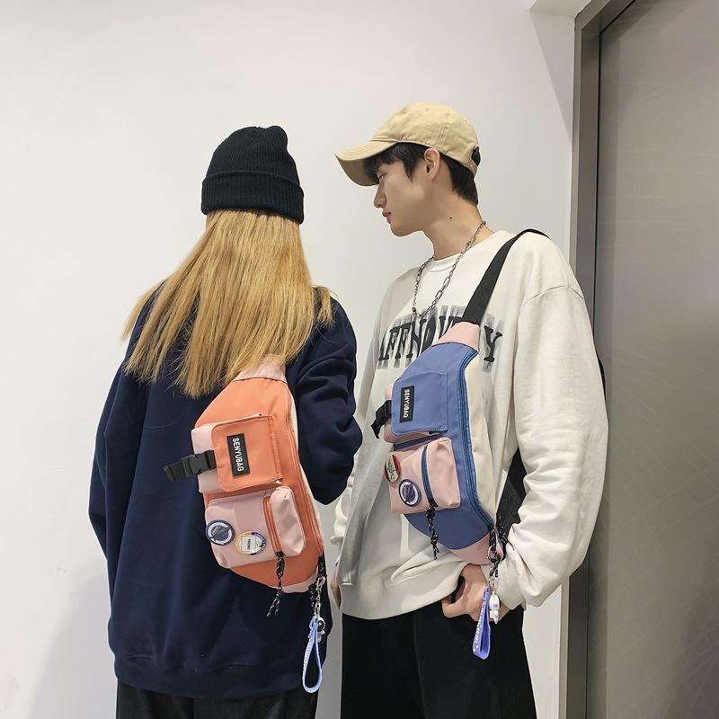 Large-capacity Shoulder Messenger Bag Personality Function Tide Brand Mobile Phone Sports Pocket Leisure Storage Fashion Men's Bags