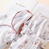 National Style Pajamas Women's Spring, Summer and Autumn New Chinese-style Thin Cotton Home Clothes Loose Outer Wear Long-sleeved Home Clothes
