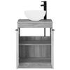 Bathroom Furniture Set Gray Sonoma Engineered Wood