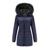 Jacket for Women Soft  Cotton Jacket Reversible Wear Removable Fur Collar Removable Hat Jacket Cotton Pie Overcoat Female Outfits Accessories