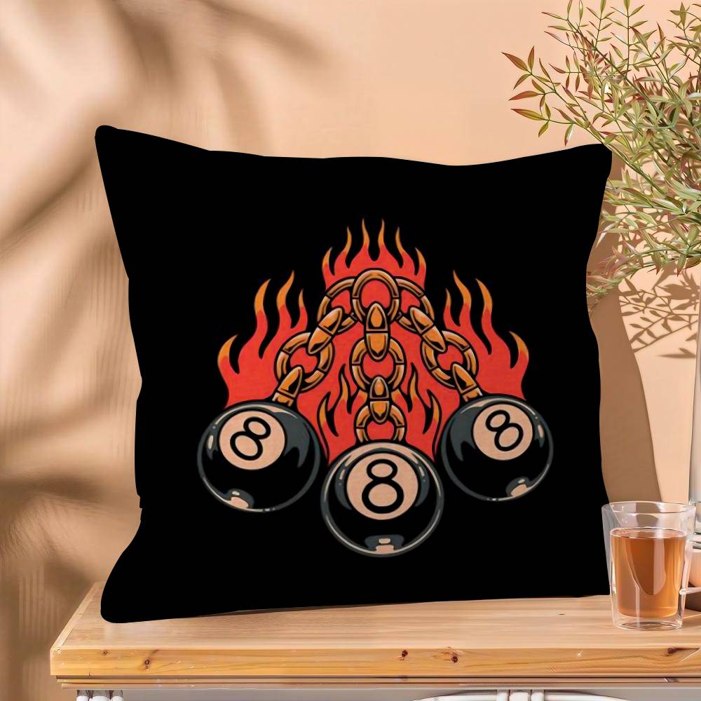 

Black And White No Ball Art Cushion Cover Car Throw Pillow Case For Sofa Car Christmas Gift 30x30 cm