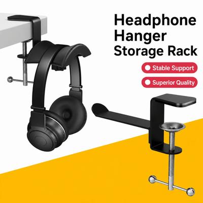 Metal Headset Hanger Anti-Scratch Cushion Desktop Earphone Holder Gaming Headset Rack  Home