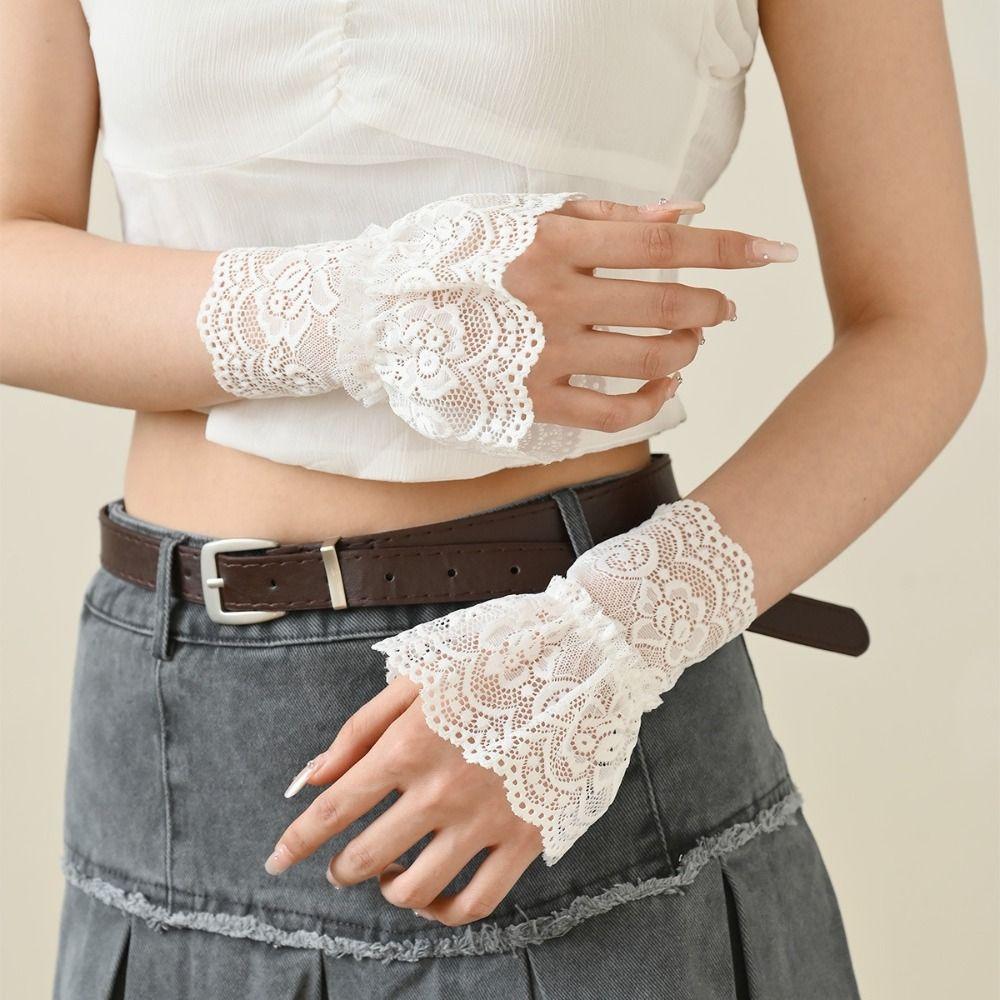 White Black Fake Cuff Detachable Wrist Cuff New False Sleeve Cuffs