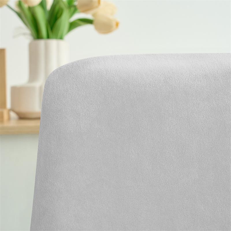1/2Pcs Velvet Curved Armchair Covers Stretch Short Supported High Dining Chair Covers Removable Seat Slipcovers For Home Office