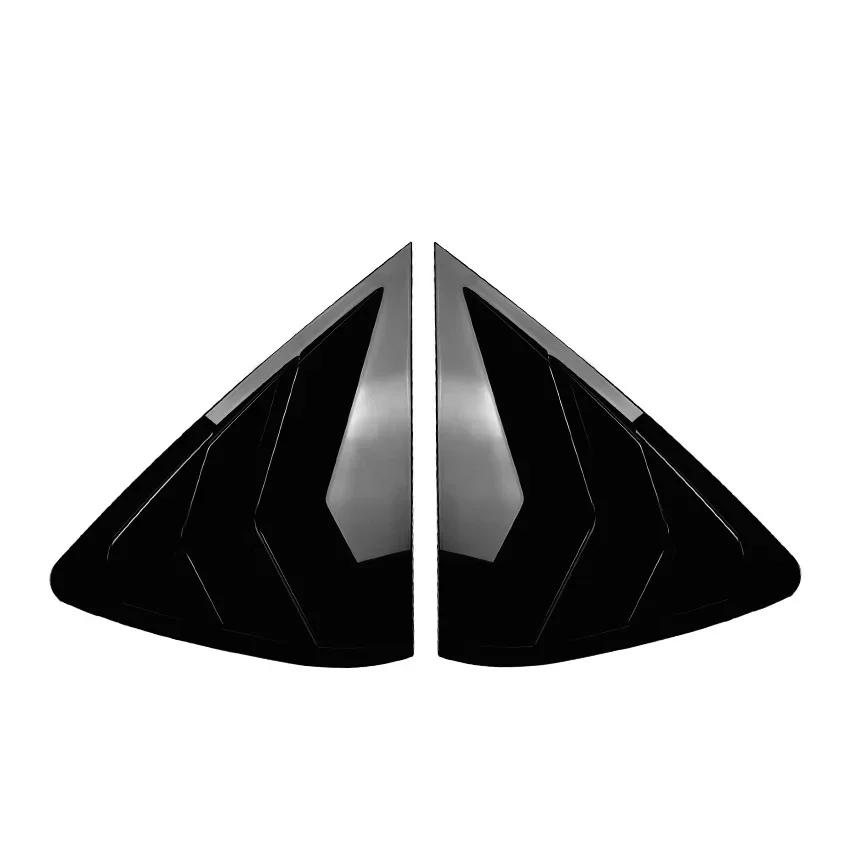 

For BMW X6 F16 2015- Car Rear Window Quarter Louver Shutter Cover Side Vent Trim Sticker ABS Exterior Accessories Gloss Black