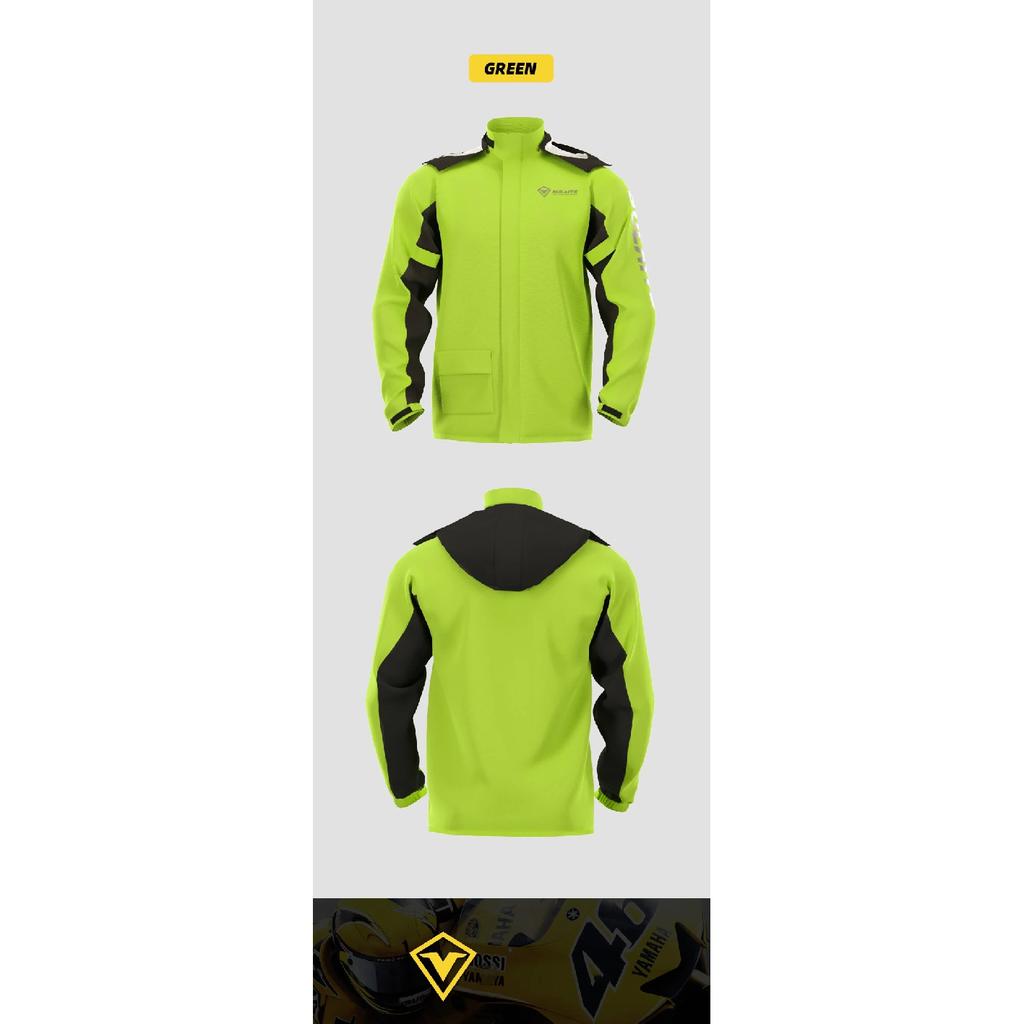 SULAITE Rain Suit Motorcycle Rain Gear Suit for Men & Women Jackets & Pants Reflective Waterproof Breathable Rainsuit