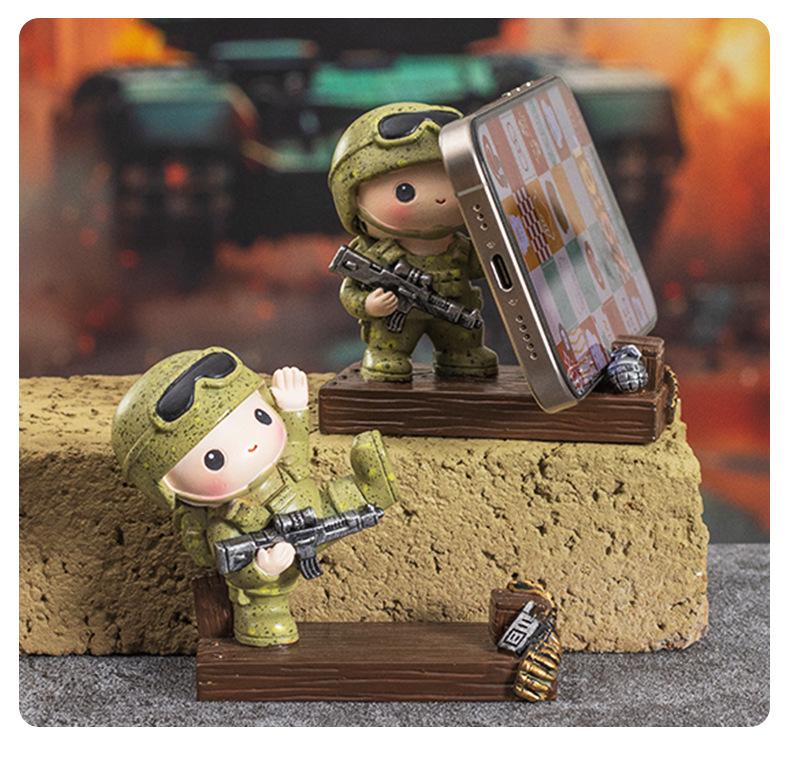 Creative Soldier Phone Stand Military Souvenir Birthday Gift Party Favor