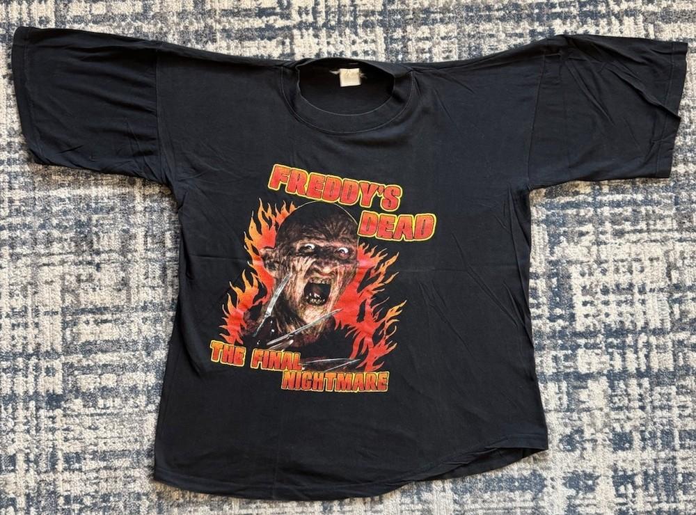 

Vintage 1991 Freddy’s DeadThe Final Nightmare T Shirt Sz XL Horror Movie 90s Unisex T-Shirt XL