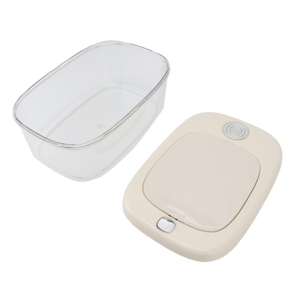 Rice Storage Container PE Transparent Sealed Grain Bucket Dog Food Dispenser Bin with Lid for Kitchen