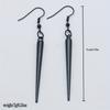 Small cylindrical long style earrings, simple and creative geometric long strip earrings for women