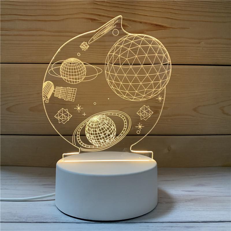 

Клубничный Слон Бык Спутник 3d Креативный Свет USB Прямая Вставка StyleD