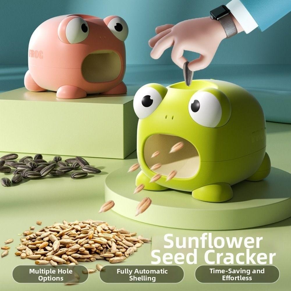 Porous Sunflower Seed Peeler Frog Shaped Automatic Shelling Machine Nut Lovers