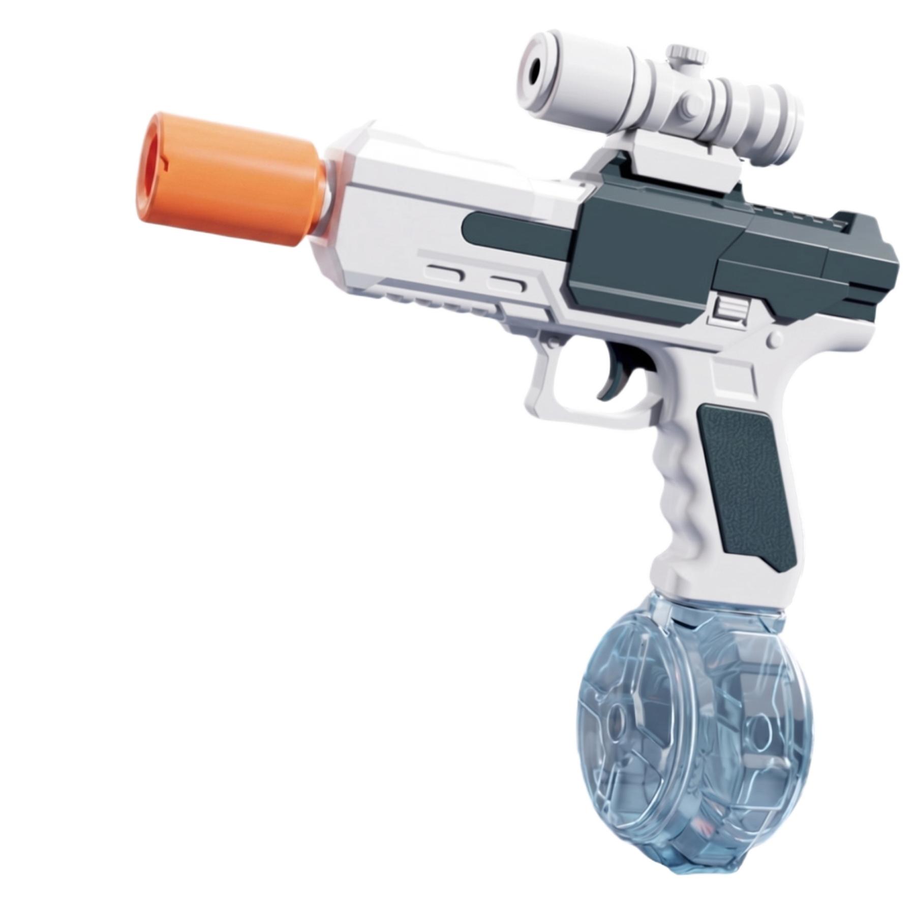

Electric Gel Ball Blaster Toy with Drum Magazine and Detachable Scope for Outdoor Team Activities and Recreational Play One Size