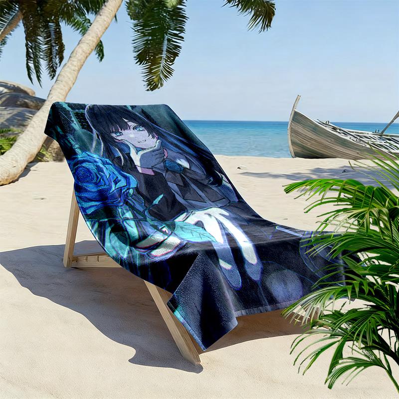 Ado 2D Flat Print Beach Towel, Large Soft Quick Dry Towel for Beach Camping SwimmingDSTJ0925023