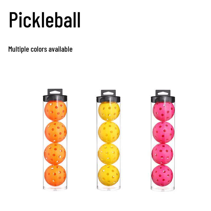 Ronglv Luminous 40-Hole Pickleball Training Balls (4-Pack)