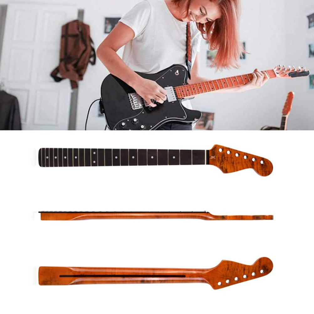 Electric Guitar Neck Replacement for Guitar Neck DIY Parts Replacement 22 Rose Wood Fretboard