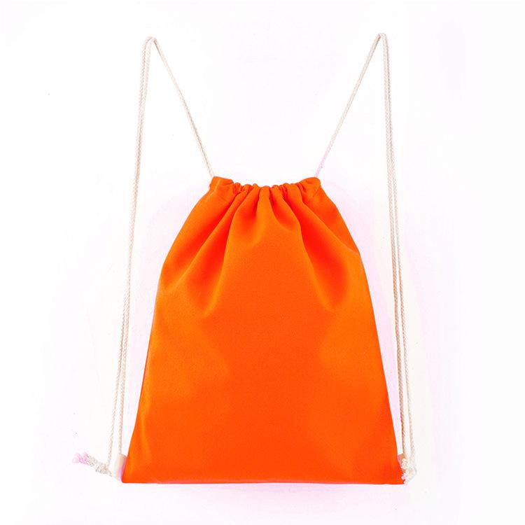 New Arrival Eco-Friendly Canvas Drawstring Backpack - Blank Color Cotton Rope Design