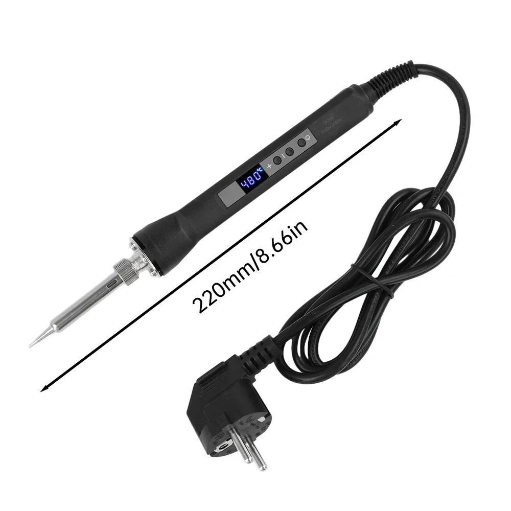 AC 220V 90W Electric Soldering Iron Adjustable Temperature Internal Heating LED Digital Display Welding Pen Repair Tools
