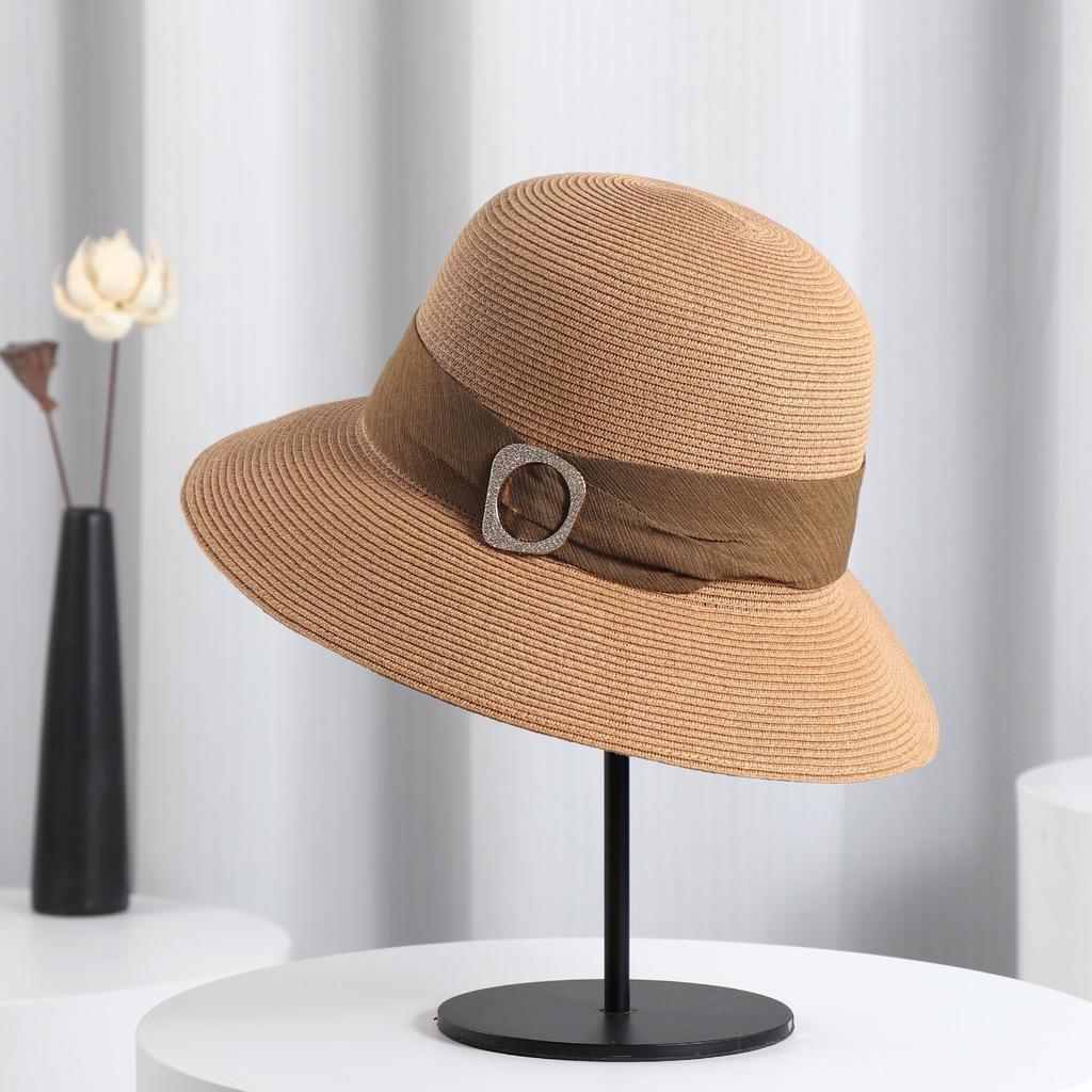 Summer Women's Hats Sunshade and Sun Protection Hats Big Seaside Vacation Straw Hats Travel Sun Hats