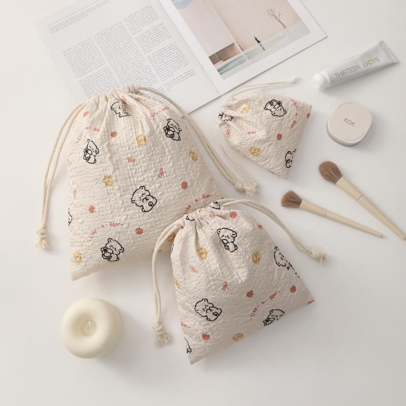 Cute Drawstring Bag Travel Organizer Bags Lipstick Makeup Bags Toiletry Bag Travel Packing Cube Jewelry Dust Bag Drawstring Bags