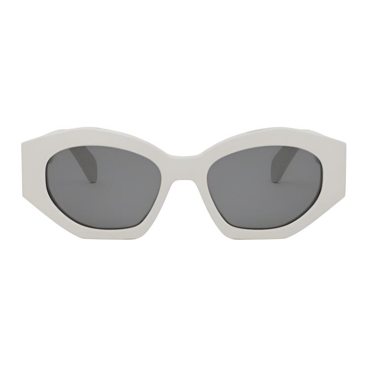 Celine Diagonal Sunglasses Ivory/Smoke Women Eyewear White CL40238U-25A
