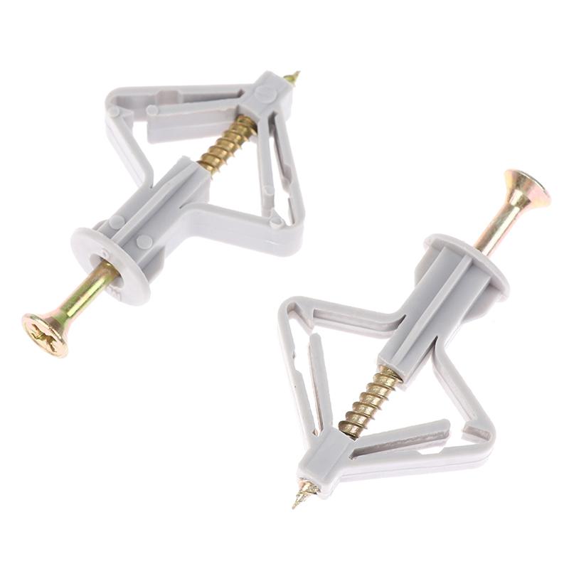 Kit 20 Pezzi Tasselli ad Espansione per Cartongesso con Viti Autoperforanti Muro Casa Forato