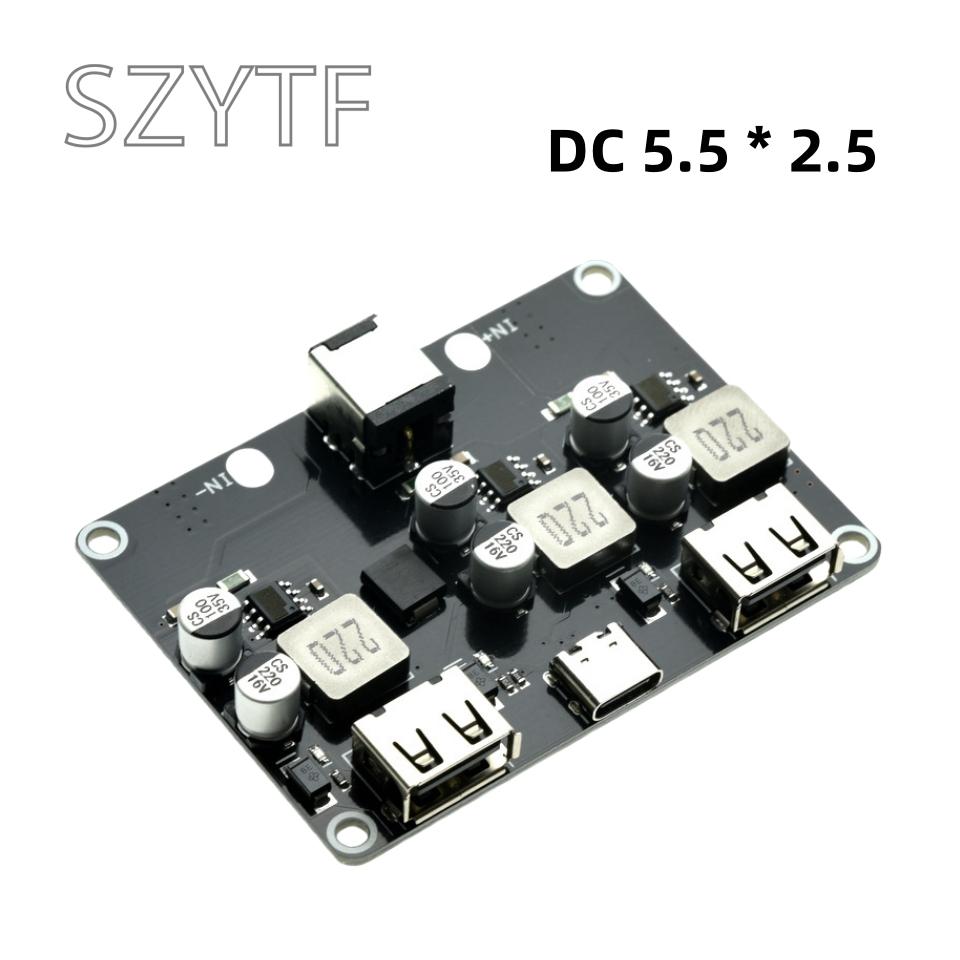 3 Way Quick Charge Converter Module 12V 24V To QC3.0 Type-C USB Phone Charging Plate Fast Charging Power Supply Adapter