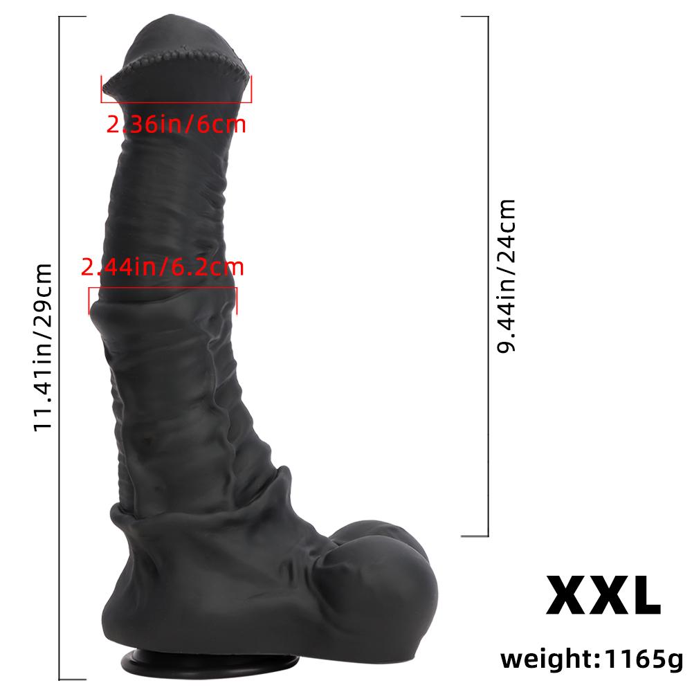 6 dimensioni gigante dildo morbido silicone cavallo cavallo animale dildo pene finto giocattoli del sesso grosso cazzo nero per le donne