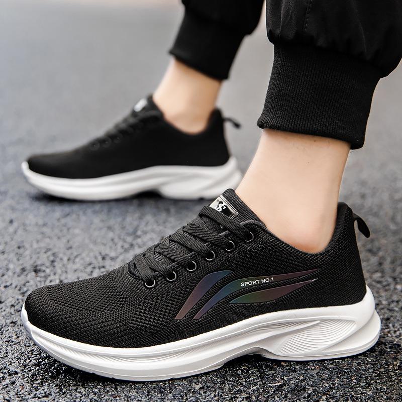 Mesh Men's Shoes Spring and Summer New Thick-soled Thin Single Shoes Young and Young Simple and Comfortable Sports Shoes