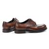 Britische Lederschuhe mit runder Spitze, erste Schicht Rindsleder, handgefertigt, Retro, poliert, alt, große Spitze, Herrenschuhe 8401-10