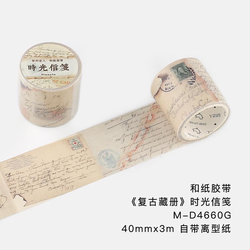 1roll/4x300cm Vintage-Themed Washi Tape Stickers, Classic Pattern Design for Journal Embellishment, Scrapbooking tape