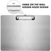 1 Pcs Horizontal Metal Clipboards 9 X12. 5 Inch Letter/a4 Size Stainless Steel Landscape Clip Board with Low Profile Clip for Drawing, Sketching,