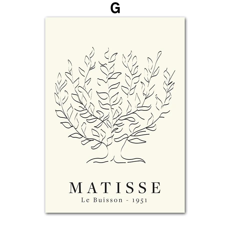 Retro Matisse Girl Coral William Abstract Nordic Posters And Prints Wall Art Canvas Painting Wall Pictures For Living Room Decor