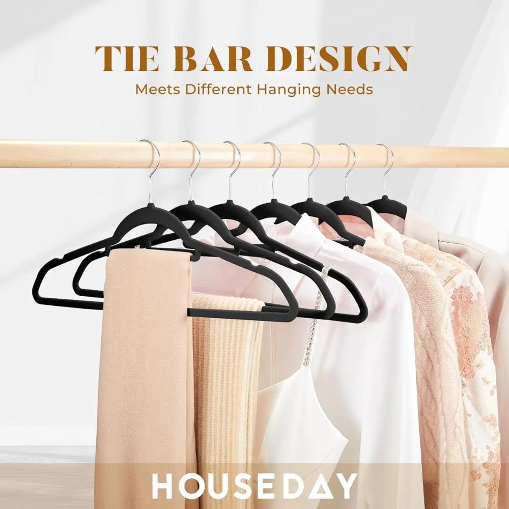 Premium Velvet Hangers Non-Slip Felted Hangers, Sturdy Hangers Heavy-Duty Hangers and Suit Hangers Durable Slim Hangers