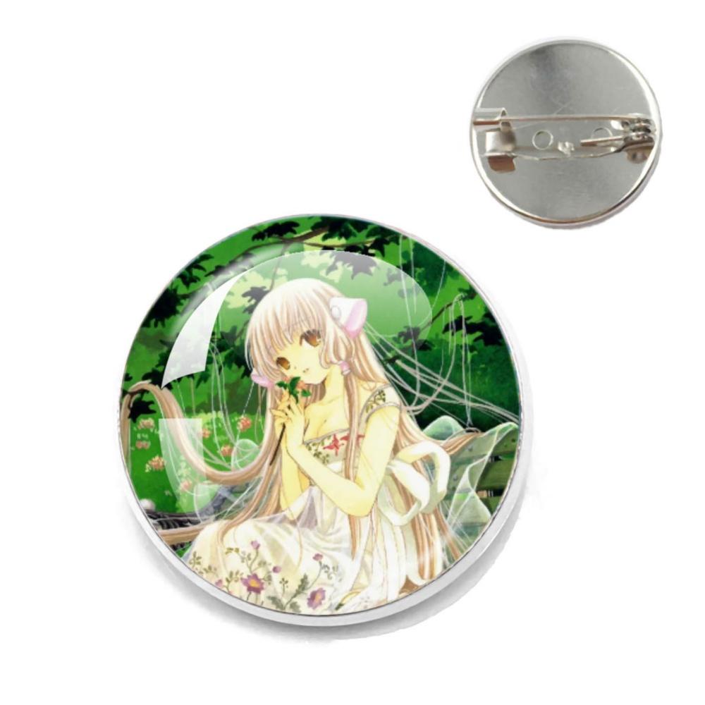 Anime Chobits Pin Metal Brooches Cute Collar Lapel Pin  Chi Cute Creative Funny Cartoon Badge Brooch Hat Lover Jewelry Gift