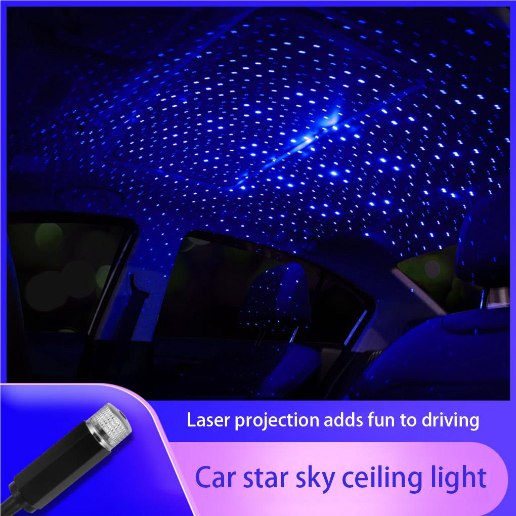 Car Roof Star Night Light 360 Degrees LED Display USB Powered Adjustable Bendable Night Projector Parties for Auto
