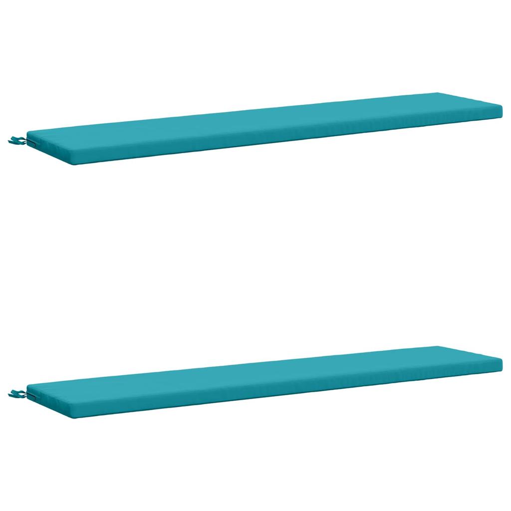 2 piece bench cushion set SOEST 2 pcs 100percent polyester turquoise