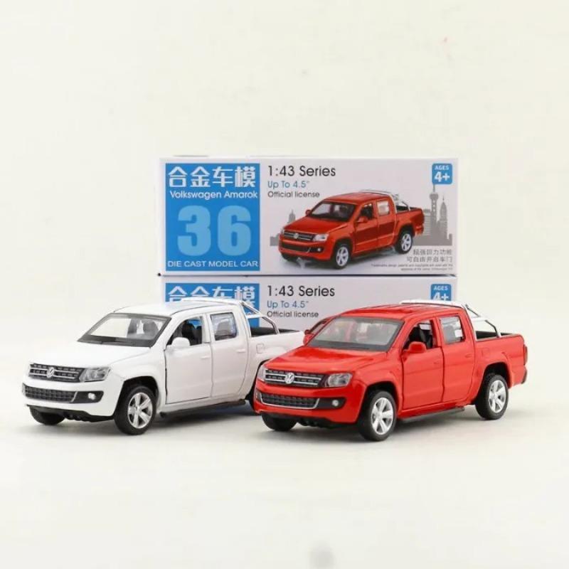 Симуляция 1/46 Сплав Volkswagen Amarok Пикап Модель автомобиля Литая игрушечная машина Детский подарок для мальчика Домашний декор Миниатюрная машина