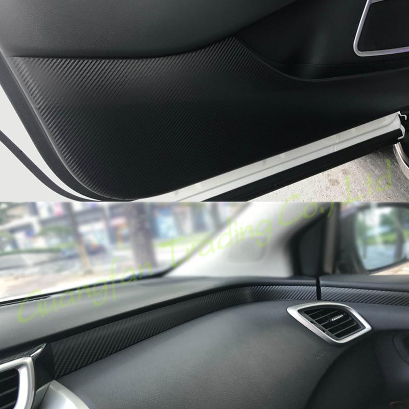 For Nissan Murano 2015- Interior Central Control Panel Door Handle 3D/5D Carbon Fiber Stickers Decals Car styling Accessorie