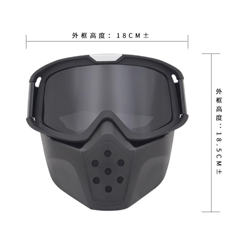 Winddichte Brille, Offroad-Motorradbrille, Harley-Helmbrille, Taktische winddichte Reitbrille