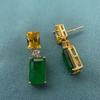 Gica Gema Emerald Earrings For Women 925 Sterling Silver Unique Design Romantic Fine Earrings Jewelry Wedding Party Gifts New Trend