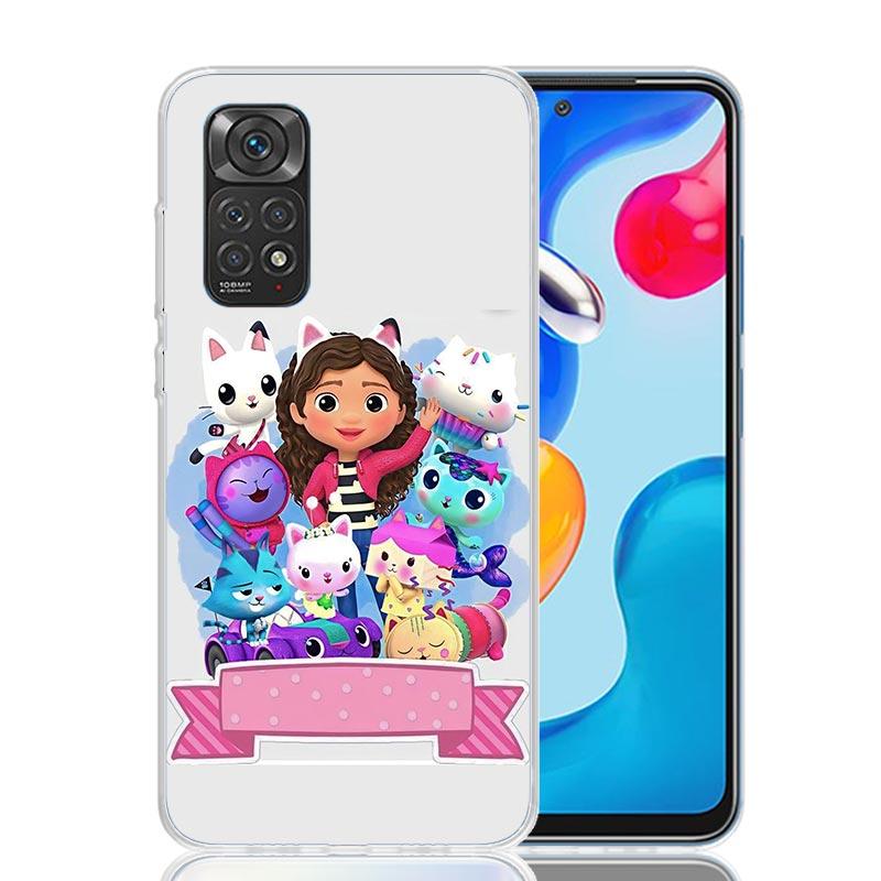 

Cartoon Gabbys Dollhouse Phone Case For Xiaomi Redmi Note 15 14 13 12S 12 Pro Plus 11S 11E 11 11T 10S 10 Art Soft Pattern Cover Redmi Note 12 Pro 4G